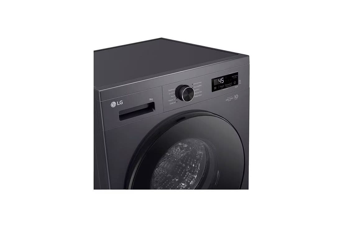 מכונת כביסה 9 ק״ג LG F4X1009NMB – הנעה ישירה, קיטור ו-1400 סל"ד