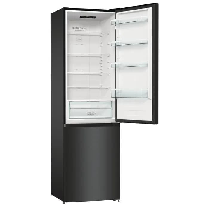 מקרר 2 דלתות מקפיא תחתון Gorenje NRK6202EBXL4 גורנייה נירוסטה שחורה 330 ליטר - יבואן רשמי