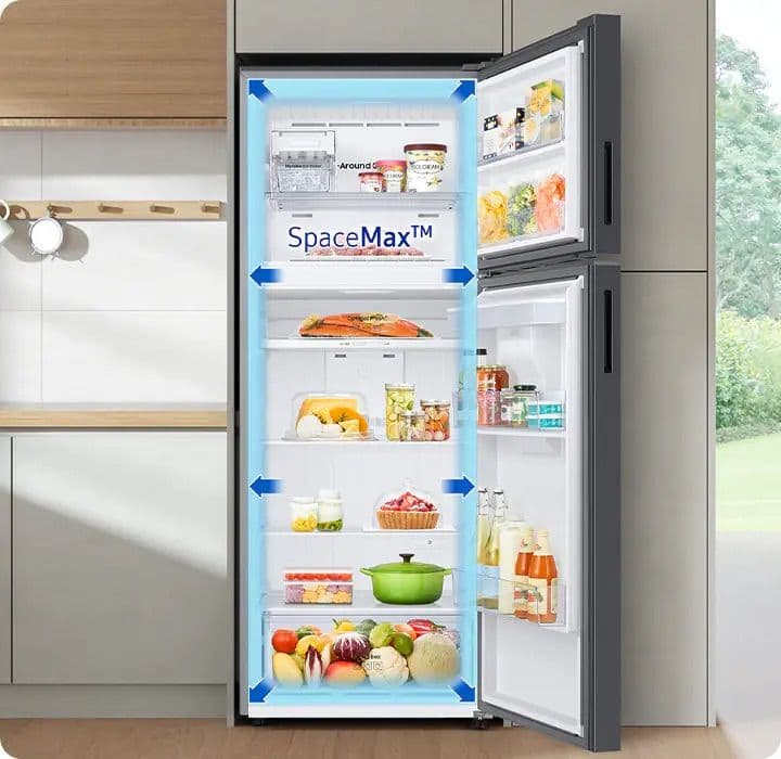 מקרר מקפיא עליון Samsung RT42CG6004WW – בנפח 415 ליטר נטו עם SpaceMax | יבואן רשמי