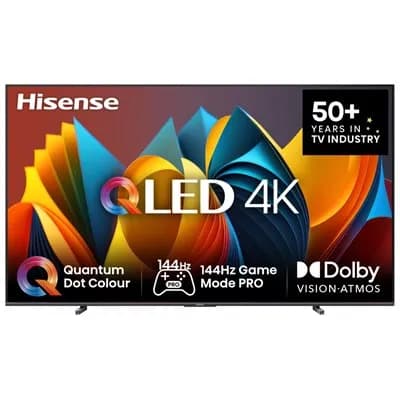 Hisense 43E79NQ טלוויזיה חכמה 43 אינץ' QLED 4K - שלוש שנים אחריות ע"י היבואן הרשמי