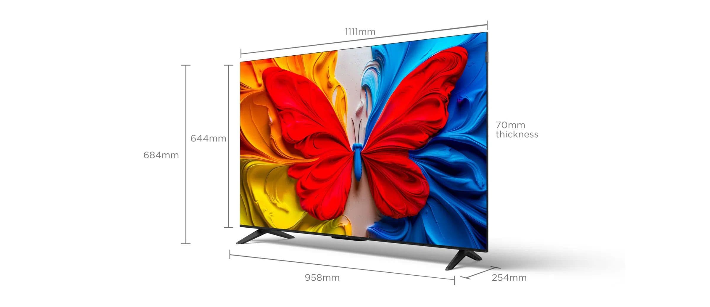TCL 50S5K טלוויזיית QLED חכמה 50 אינץ’ FHD עם Google TV, HDR ו-Dolby Audio | יבואן רשמי