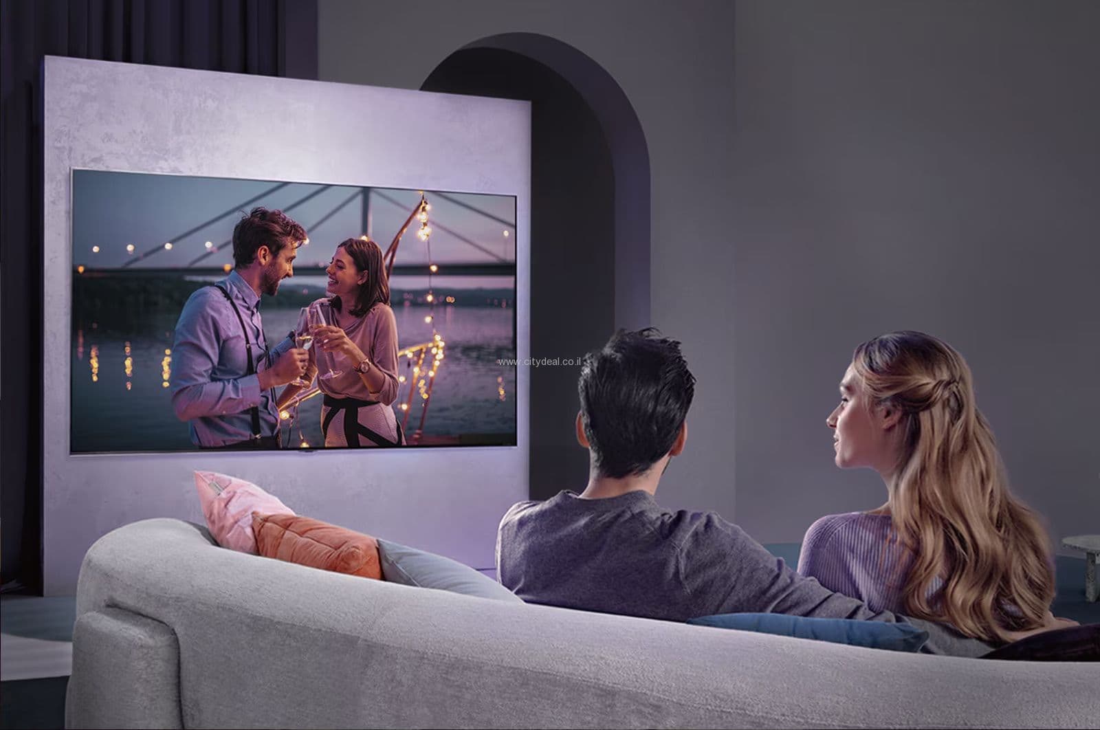 טלוויזיה חכמה 55 אינטש LG דגם 55QNED816RA יבואן רשמי
