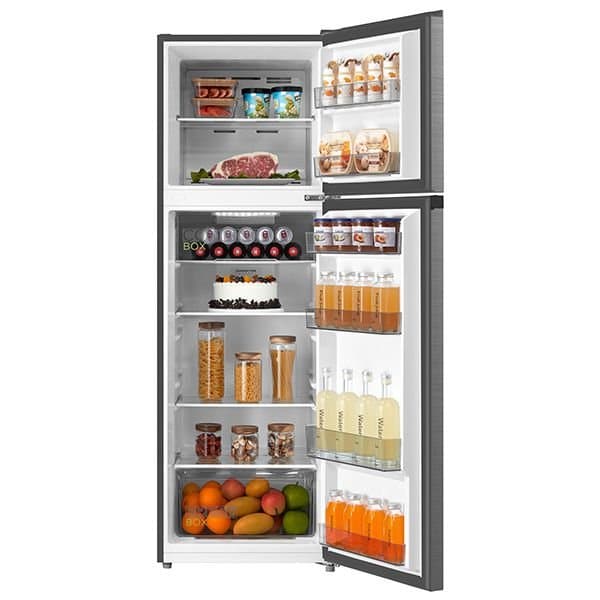 Midea MDRT385MTL46 – מקרר מקפיא עליון 2 דלתות NF בנפח 266 ליטר נירוסטה מוברשת מידאה אינוורטר | יבואן רשמי
