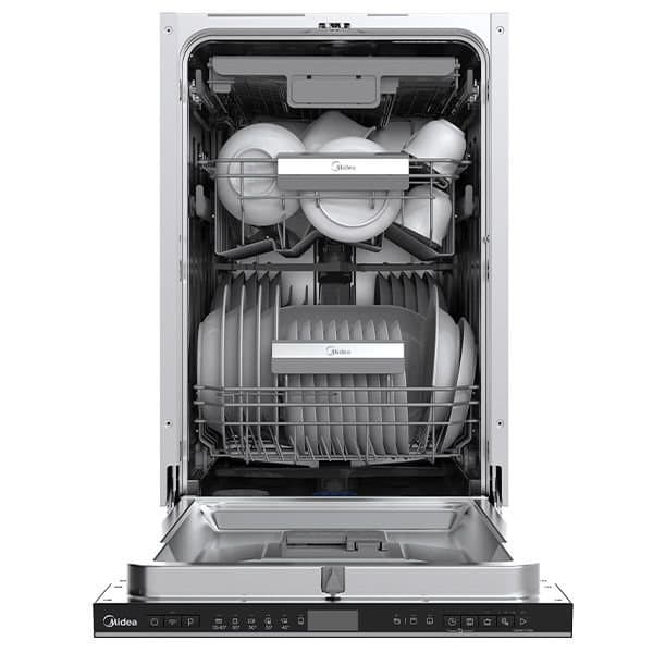 מדיח אינטגרלי צר Midea דגם WQP8-W7704M ברוחב 45 ס"מ עם WIFI ופתיחת דלת אוטומטית | יבואן רשמי