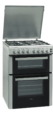 תנור משולב כיריים גז דו תאי Bellers BL1218X בלרס 60 ס"מ נירוסטה כולל אישור משמרת השבת יבואן רשמי