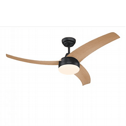 מאוורר תקרה WESTINGHOUSE Longwood בגודל 52 אינץ' שחור עם מנוע DC שקט (73097) | יבואן רשמי