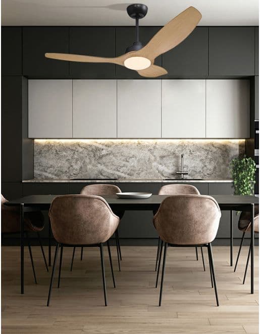 מאוורר תקרה Westinghouse Montana בגודל 52" שחור עם מנוע DC, שלט, תאורה ושעון שבת(73099) | יבואן רשמי-משלוח מהיר