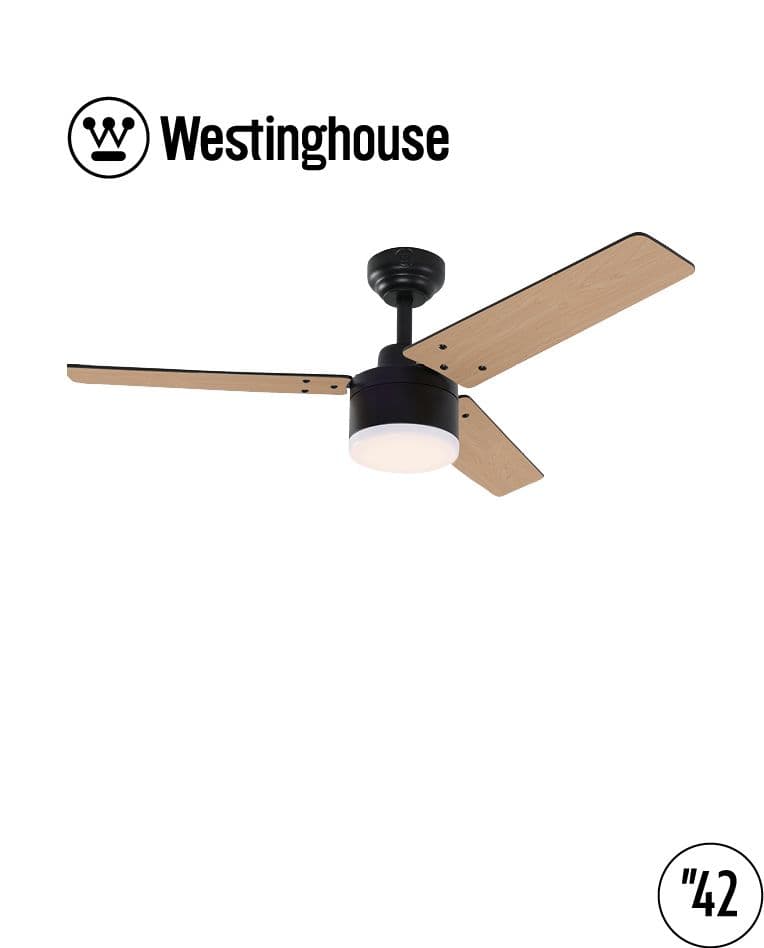 מאוורר תקרה WESTINGHOUSE TALIA DC 73176 מבית וסטינגהאוס 42 אינץ' שחור עם שלט ותאורת 6CCT | יבואן רשמי-משלוח מהיר