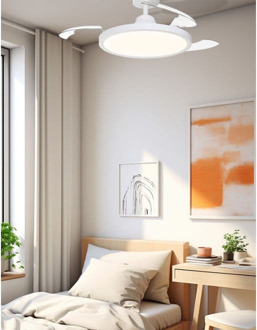 מאוורר תקרה 42" WESTINGHOUSE דגם Laguna 73180 ווסטינגהאוס לבן עם כנפיים נסתרות ומנוע DC | יבואן רשמי משלוח מהיר