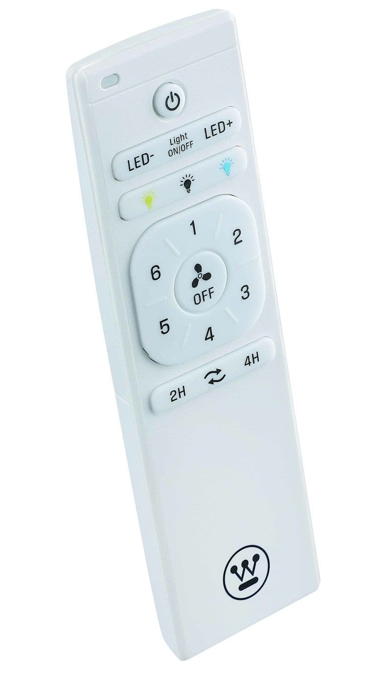 מאוורר תקרה 52 אינץ' WESTINGHOUSE OCEAN 73194 לבן עם כנפיים דמוי עץ אלון IP66 מנוע DC שלט ותאורה - יבואן רשמי | משלוח מהיר