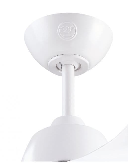 מאוורר תקרה 42 אינץ' WESTINGHOUSE ERICA 73244 וסטינגהאוס מנוע DC שקט לבן מט כולל שלט ותאורת LED יבואן רשמי משלוח מהיר
