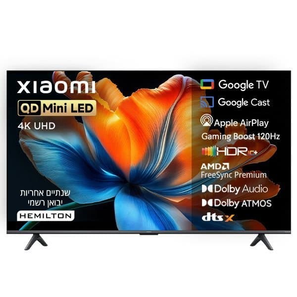 טלוויזיה 75 אינץ׳ Xiaomi TV S Mini LED L75MC-SME 2026 QD-Mini LED 4K 1200nits  | יבואן רשמי-משלוח מהיר