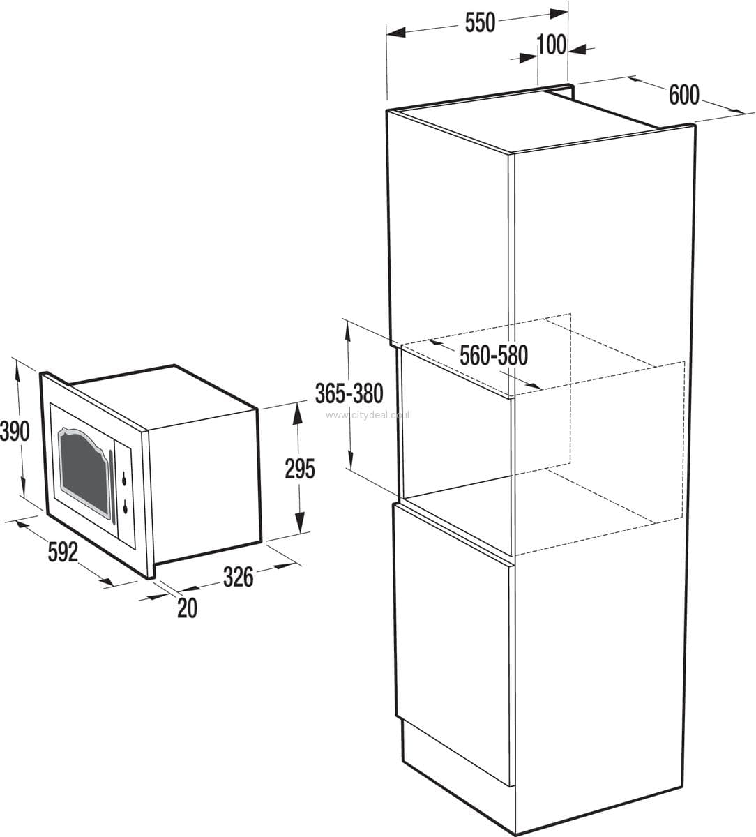 מיקרוגל בנוי gorenje BM235CLB