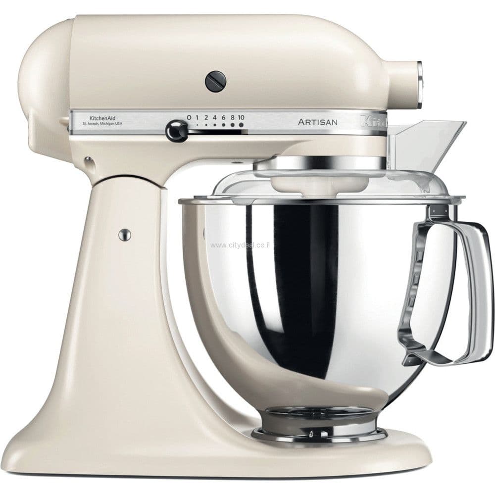 מיקסר KitchenAid Artisan 5KSM175PAC שמנת עם 2 קערות | יבואן רשמי