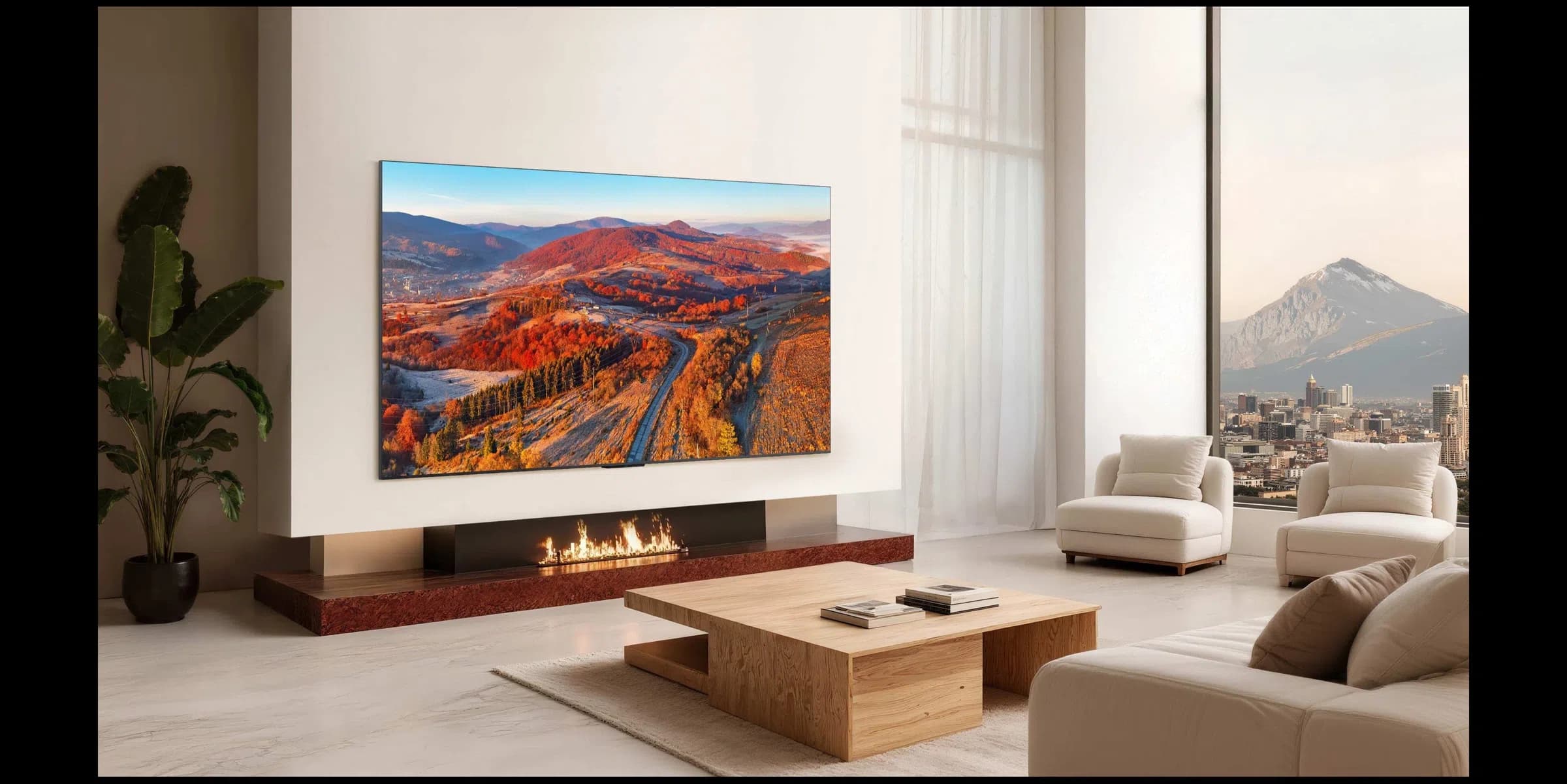 טלוויזיה חכמה TCL 98C8L מסך 98 אינץ' 4K SQD-Mini LED בקצב רענון 144Hz עם Google TV - יבואן רשמי