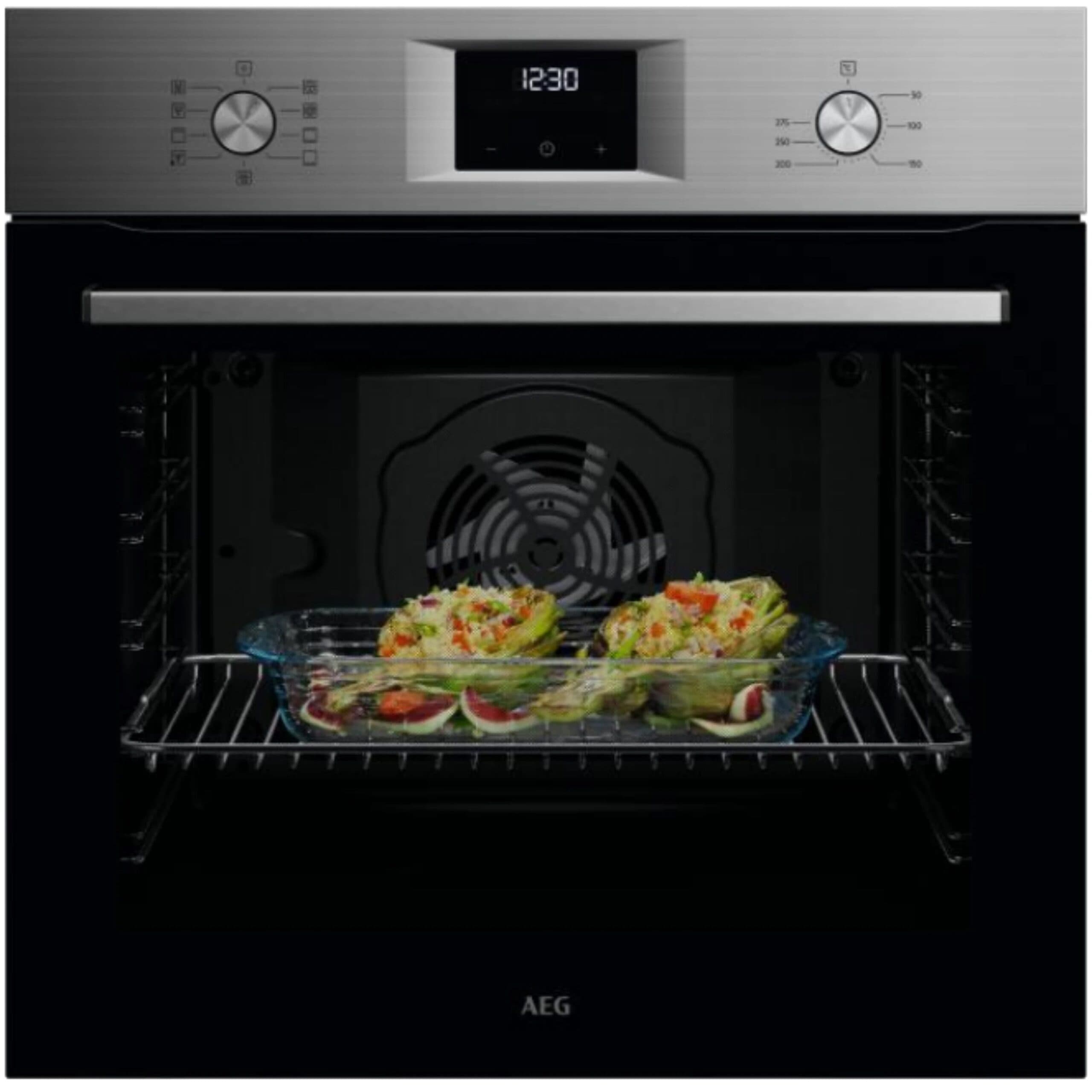 AEG ABU51201M תנור בנוי פרימיום 71 ליטר בגימור נירוסטה תוצרת גרמניה | יבואן רשמי
