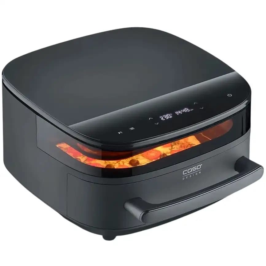 סיר טיגון ובישול ללא שמן 6 ליטר CASO AirFry & PizzaChef כולל גריל והכנת פיצה יבואן רשמי | משלוח מהיר