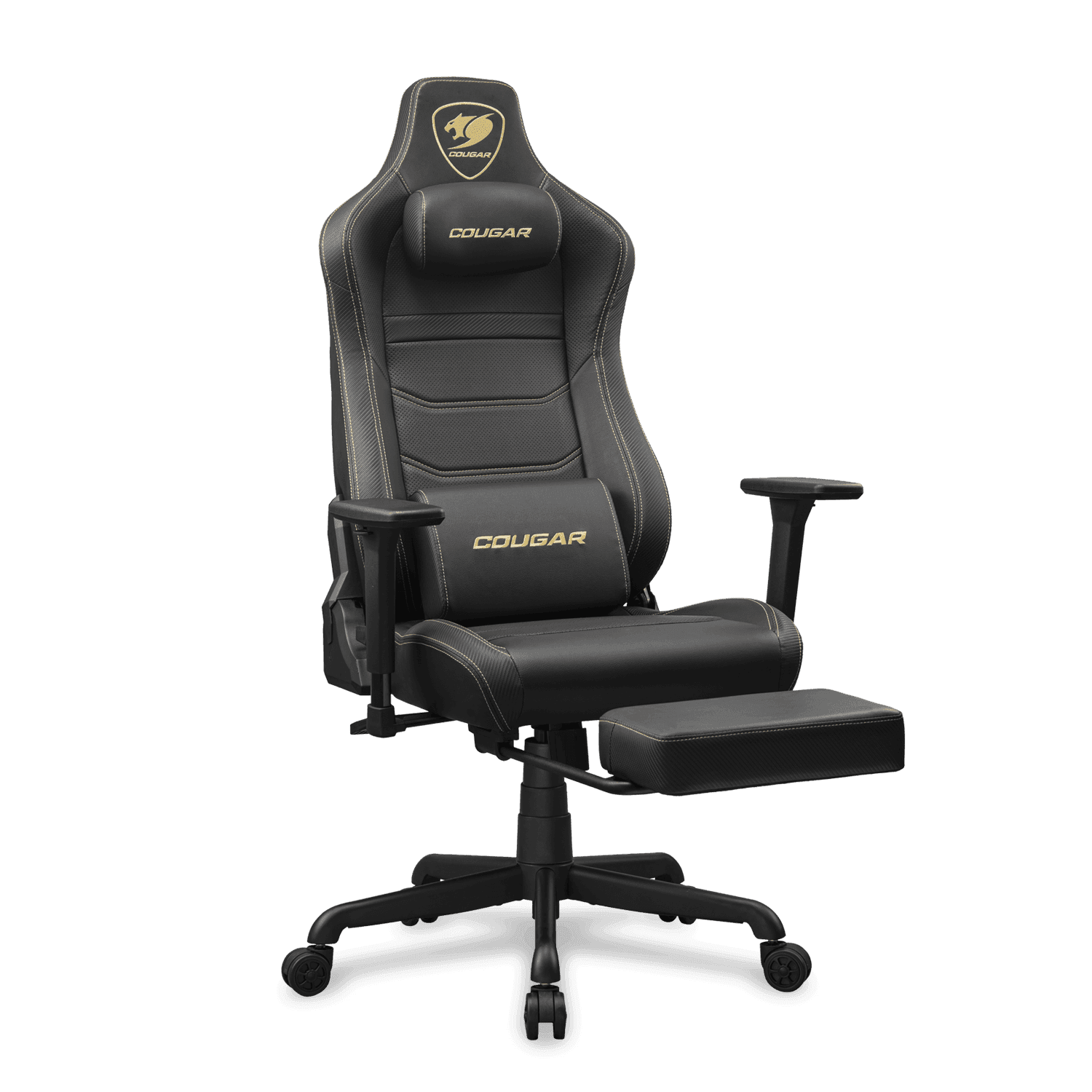 כיסא גיימינג COUGAR ARMOR EVO S GOLD עם הדום נשלף - יבואן רשמי