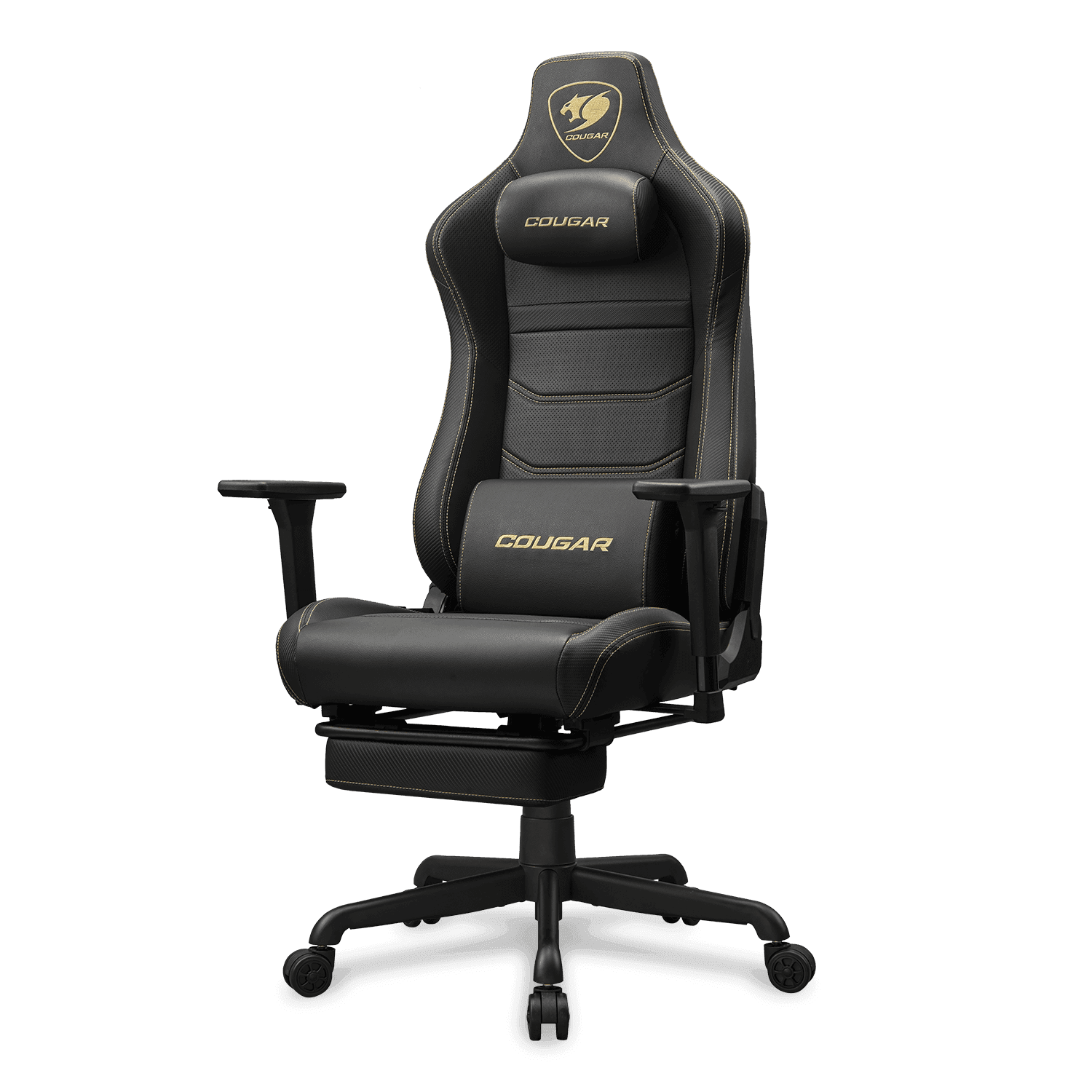 כיסא גיימינג COUGAR ARMOR EVO S GOLD עם הדום נשלף - יבואן רשמי