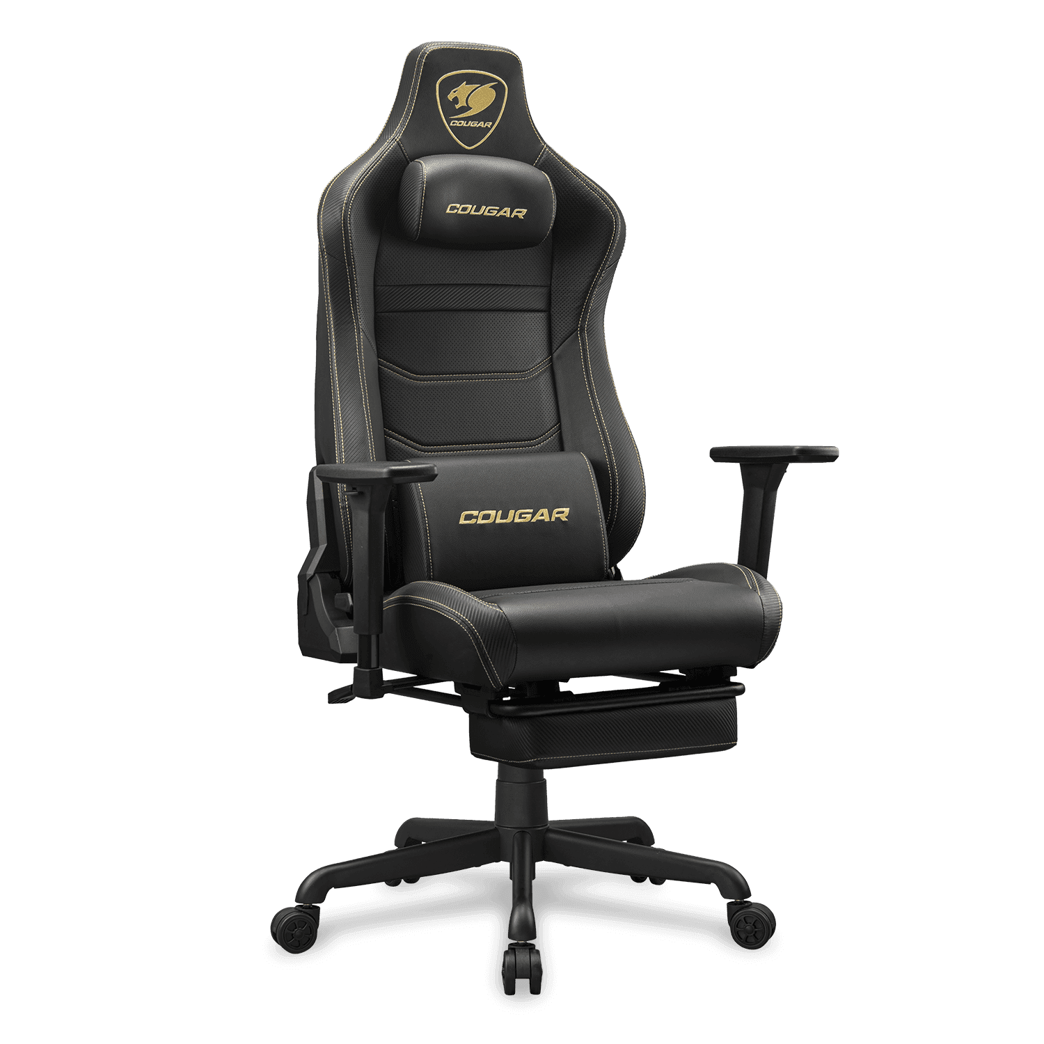 כיסא גיימינג COUGAR ARMOR EVO S GOLD עם הדום נשלף - יבואן רשמי