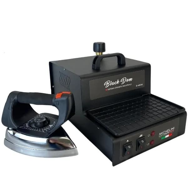 מגהץ קיטור MICHELINI B-48DM מיקליני מקצועי עם דוד פלדה 1.8 ליטר לקיטור יבש עד 3 שעות גיהוץ רציף - יבואן רשמי
