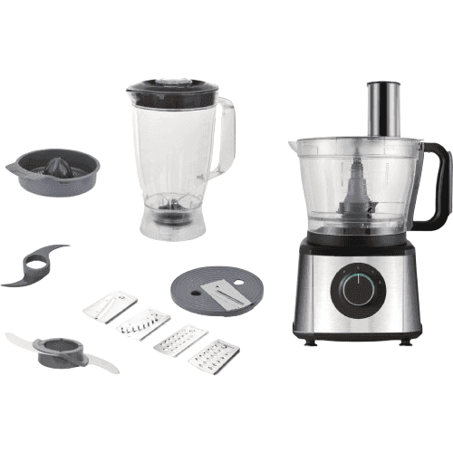 BELLERS BL-YF505K – מעבד מזון 1300W עם בלנדר בלרס כסוף למטבח מגוון | יבואן רשמי
