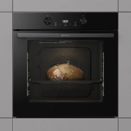 תנור בנוי Gorenje גורניה דגם BOS6737E05DBG נפח 77 ליטר עם תוכנית פיצה 300°C ודלת קרה | משלוח מהיר