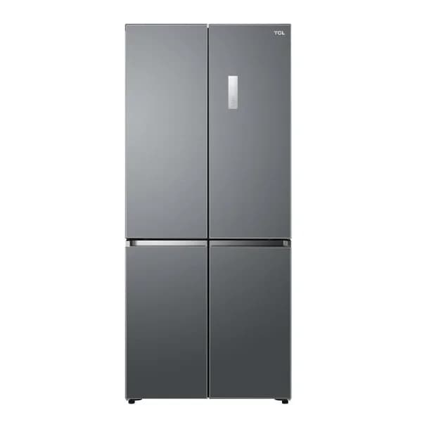 TCL C635CDB מקרר 4 דלתות מקפיא תחתון 521 ליטר נירוסטה מושחרת | אספקה מהירה