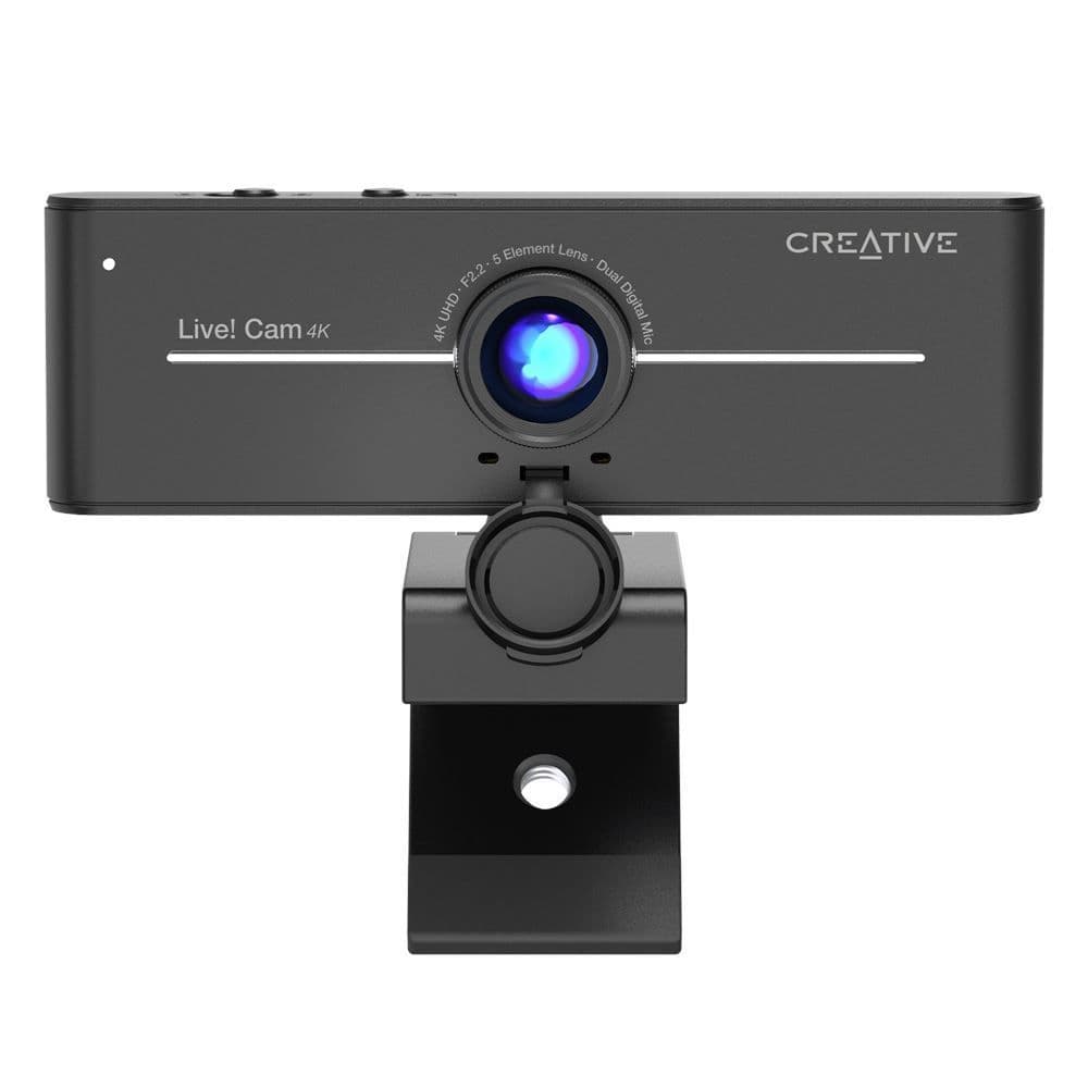 מצלמת רשת Creative Live! Cam Sync 4K קריאייטיב עם איזון תאורה אחורית BLC ומיקרופון מובנה יבואן רשמי