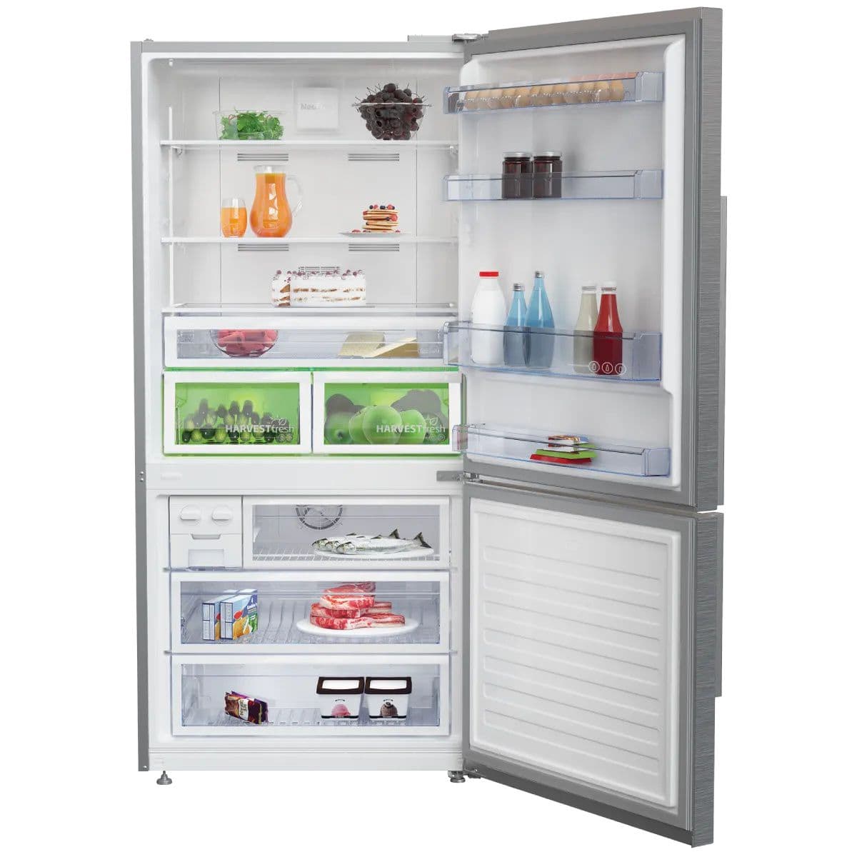 BEKO CN160243XB - מקרר 2 דלתות בקו מקפיא תחתון 580 ליטר נירוסטה עם מצב שבת | יבואן רשמי