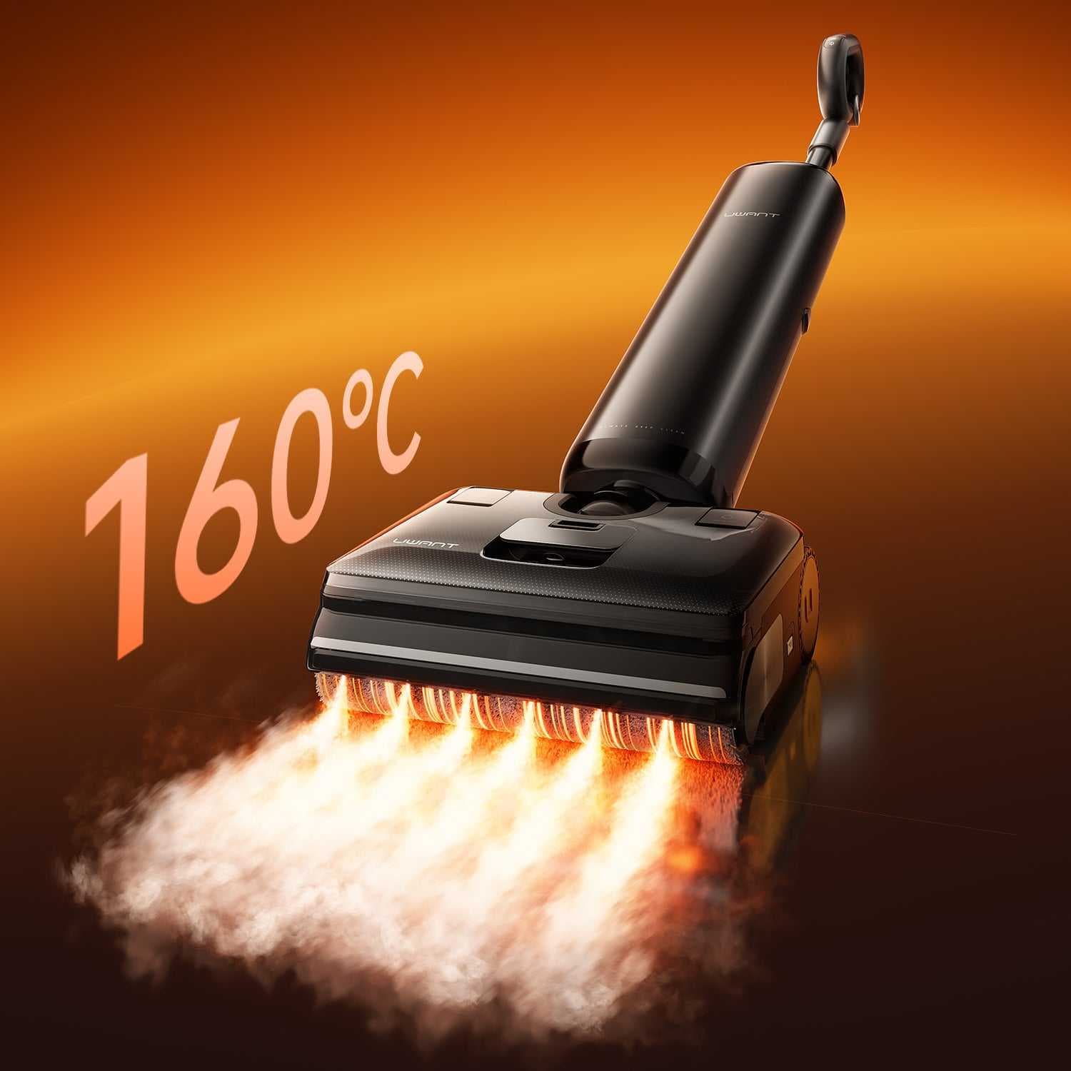 שואב שוטף אלחוטי UWANT DX800 Steam עם חיטוי קיטור 160°C, מים חמים ושאיבה 27,000Pa | יבואן רשמי