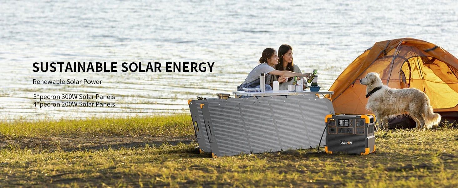 תחנת כוח ניידת PECRON E2400LFP בהספק 2400W וקיבולת 2048Wh