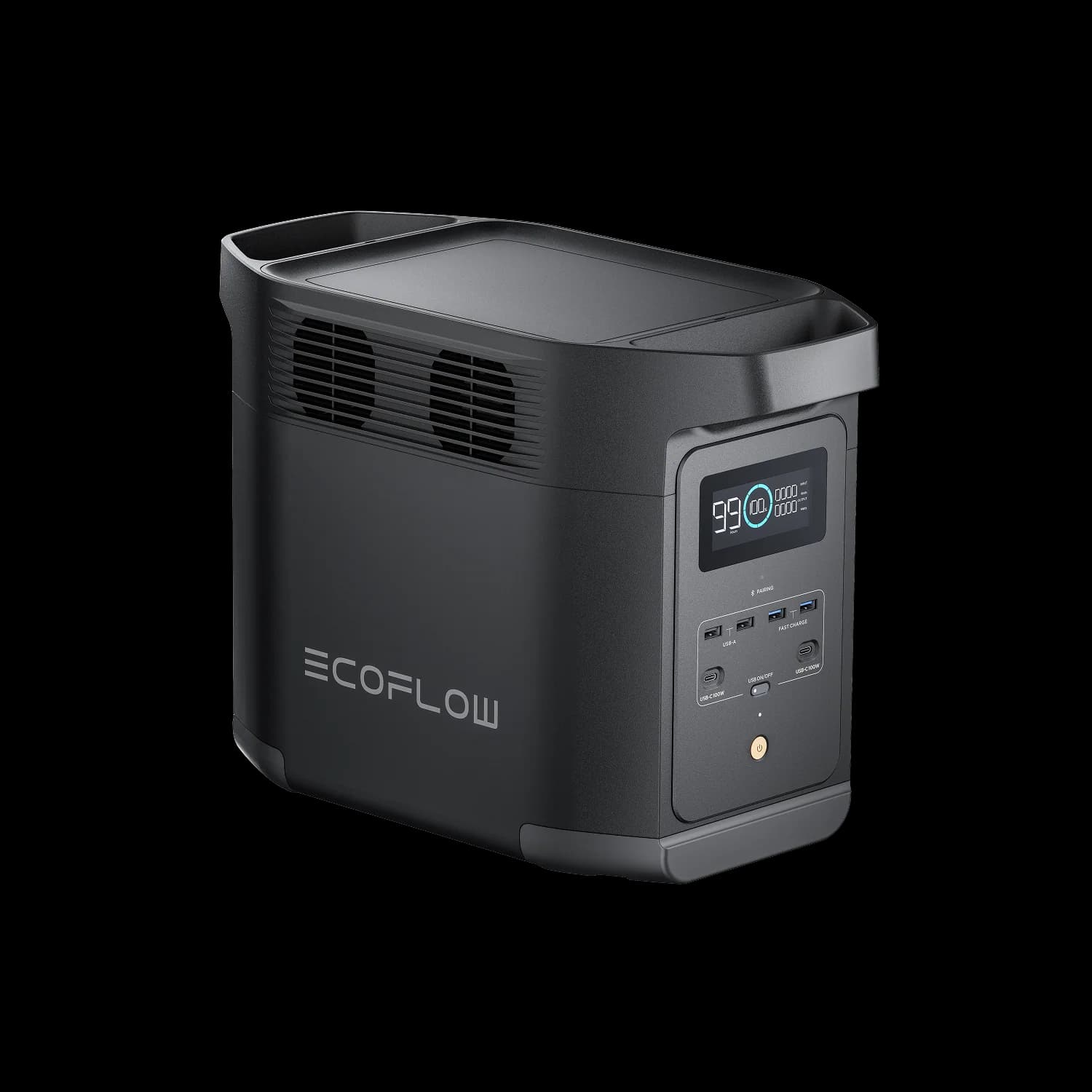 תחנת כוח ניידת EcoFlow DELTA 2 Black E980 ‏980Wh – סוללת LiFePO4 | יבואן רשמי-משלוח מהיר