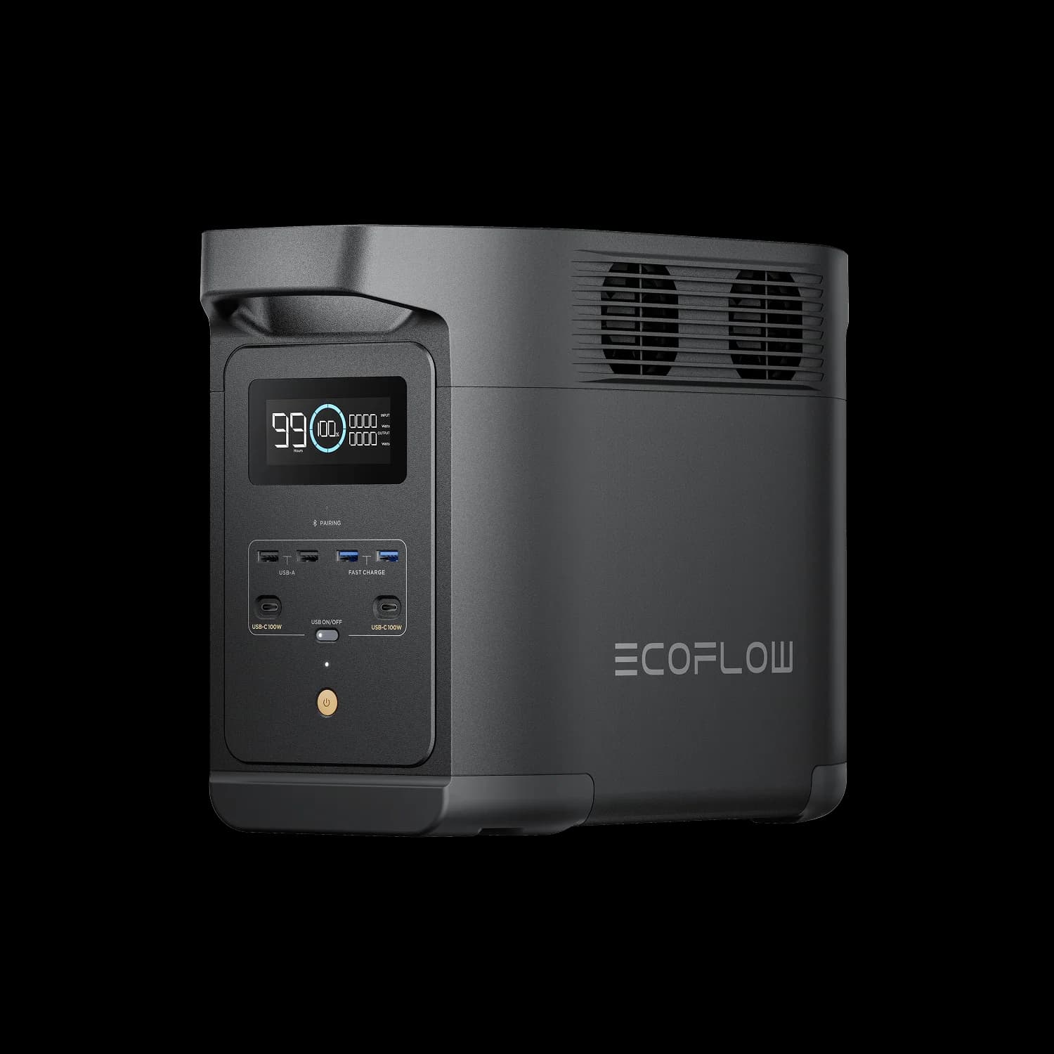 תחנת כוח ניידת EcoFlow DELTA 2 Black E980 ‏980Wh – סוללת LiFePO4 | יבואן רשמי-משלוח מהיר