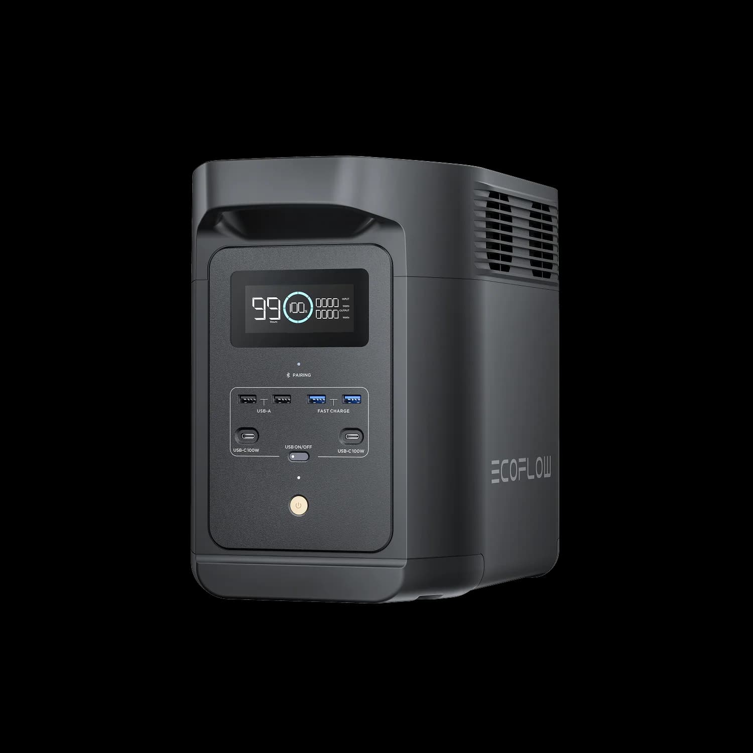 תחנת כוח ניידת EcoFlow DELTA 2 Black E980 ‏980Wh – סוללת LiFePO4 | יבואן רשמי-משלוח מהיר
