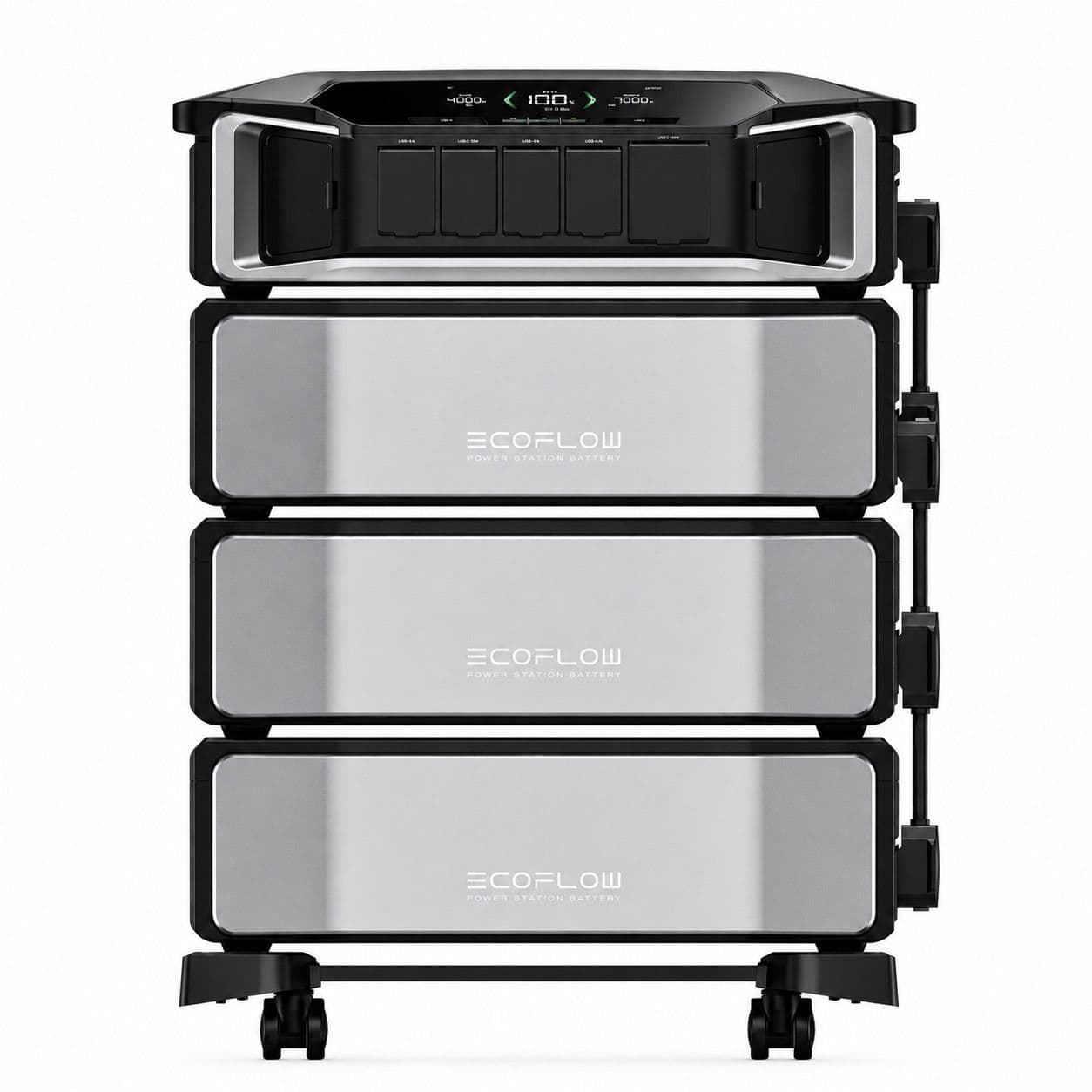 מערכת אגירת אנרגיה EcoFlow DELTA Pro Ultra 6900W עם 3 סוללות 18kWh LFP כולל UPS - יבואן רשמי