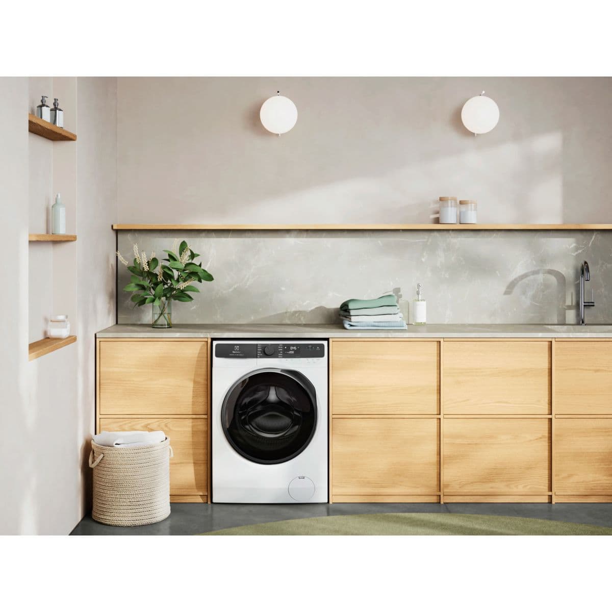 Electrolux EWF1023P5WC - מכונת כביסה 10 ק"ג פתח חזית לבנה-שחורה 1200 סל"ד | יבואן רשמי