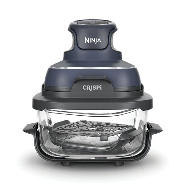 מערכת בישול וטיגון באוויר Ninja CRISPi FN101EUGY נינג'ה מזכוכית בנפח 3.8 ליטר כולל 3 שנות אחריות | יבואן רשמי-משלוח מהיר