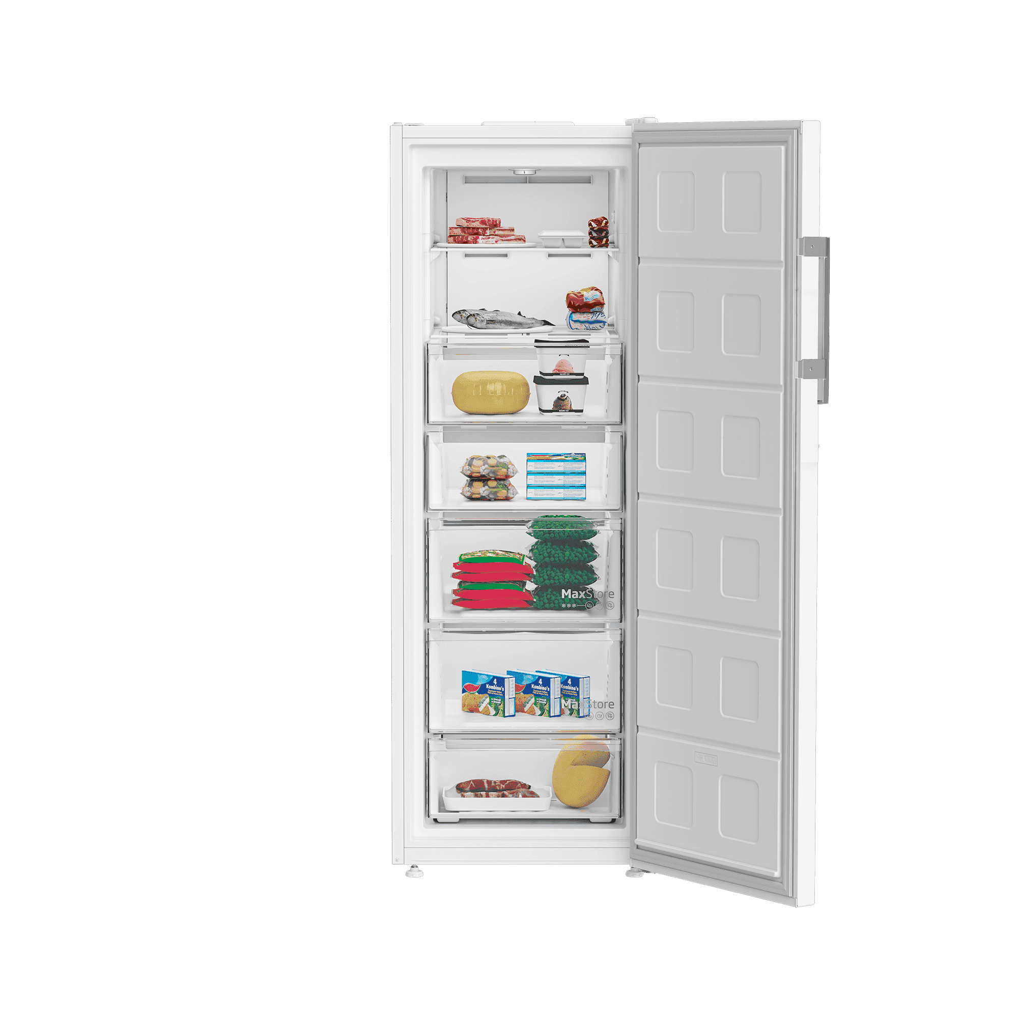 Blomberg FNT3676WP- מקפיא 7 מגירות 260 ליטר גימור לבן בלומברג | יבואן רשמי