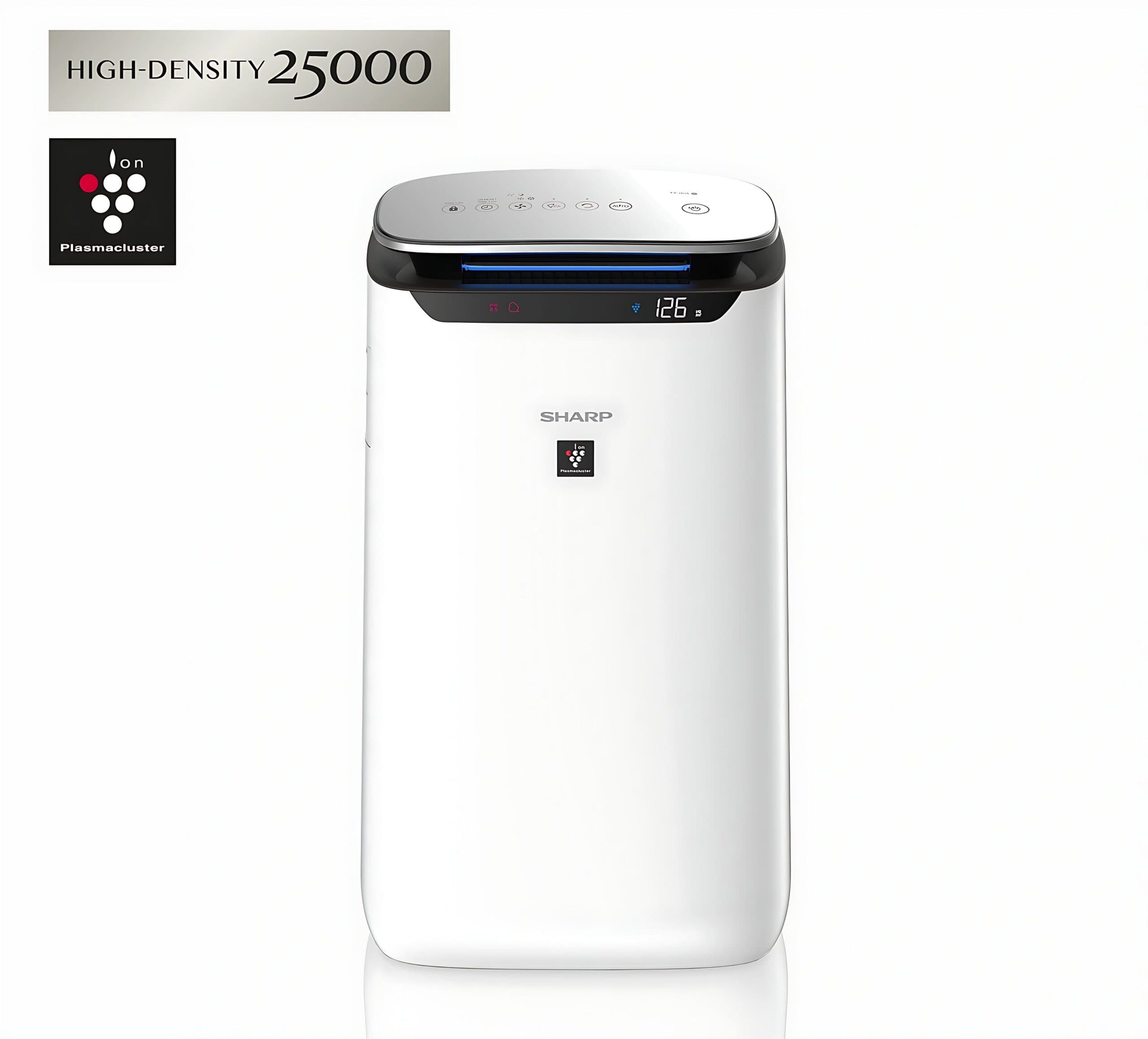 SHARP FX-J80 מטהר אוויר שארפ לטיהור חדרים גדולים עד 62 מ"ר - צבע לבן | יבואן רשמי