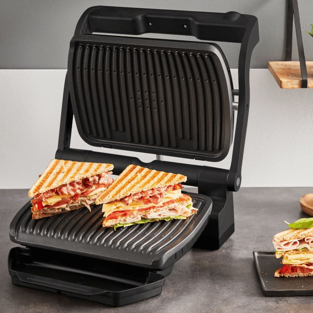 Tefal OptiGrill GC7178G1 - טוסטר גריל לחיצה חכם 2000W טפאל עם תוכניות אוטומטיות | יבואן רשמי