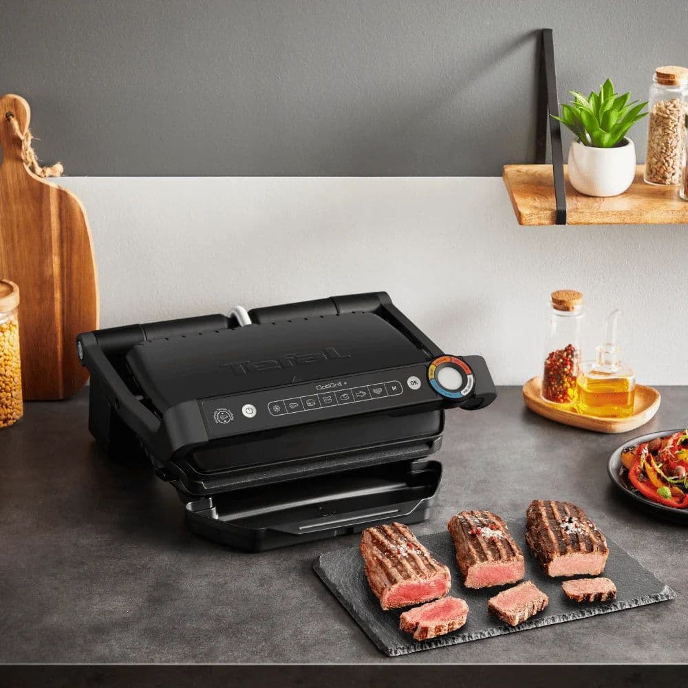 Tefal OptiGrill GC7178G1 - טוסטר גריל לחיצה חכם 2000W טפאל עם תוכניות אוטומטיות | יבואן רשמי