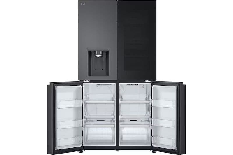 מקרר 4 דלתות LG GMG960 – ‏638 ליטר עם Knock Knock ובר מים וקרח גימור שחור מט | משלוח מהיר