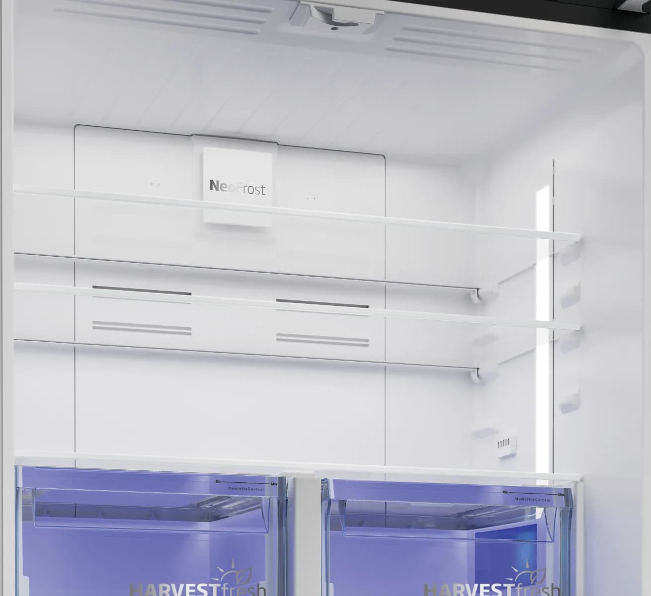 מקרר 4 דלתות BEKO GN1406226XBR נירוסטה מושחרת 572 ליטר עם HarvestFresh ומצב שבת | יבואן רשמי-משלוח מהיר