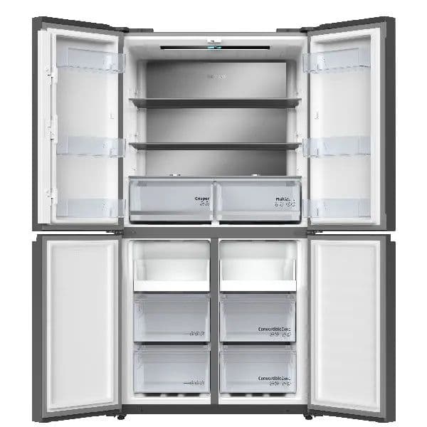 מקרר 4 דלתות BEKO GN91601DX – ‏601 ליטר נירוסטה מושחרת עם HarvestFresh | יבואן רשמי-משלוח מהיר