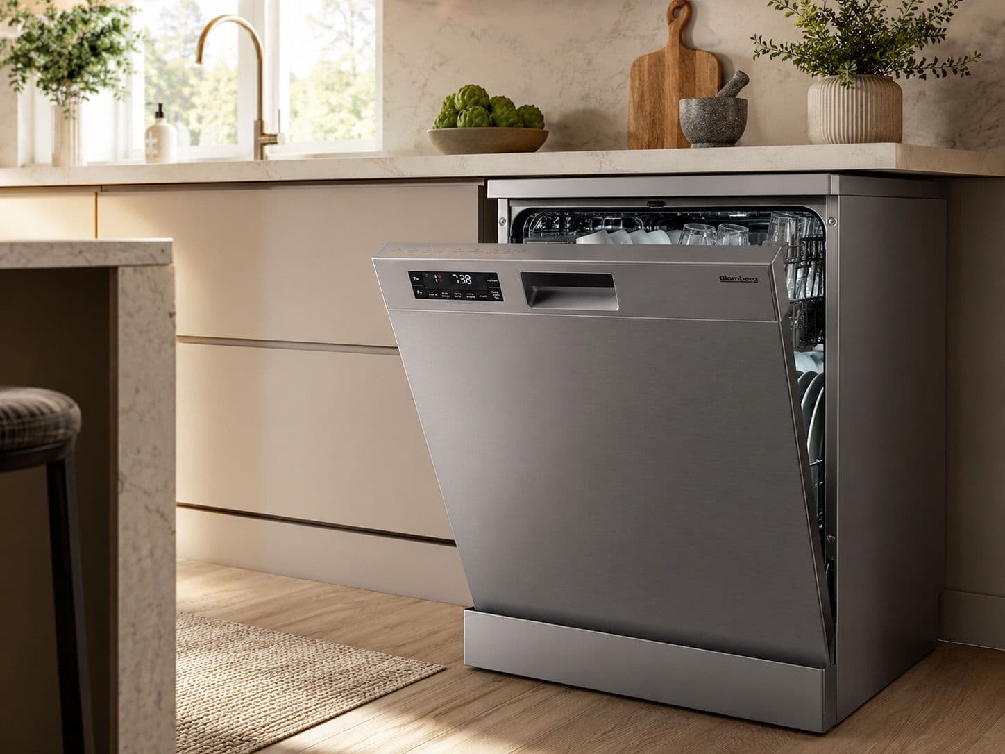 מדיח כלים רחב Blomberg GSN409P8 ל־14 מערכות כלים נירוסטה | יבואן רשמי-משלוח מהיר