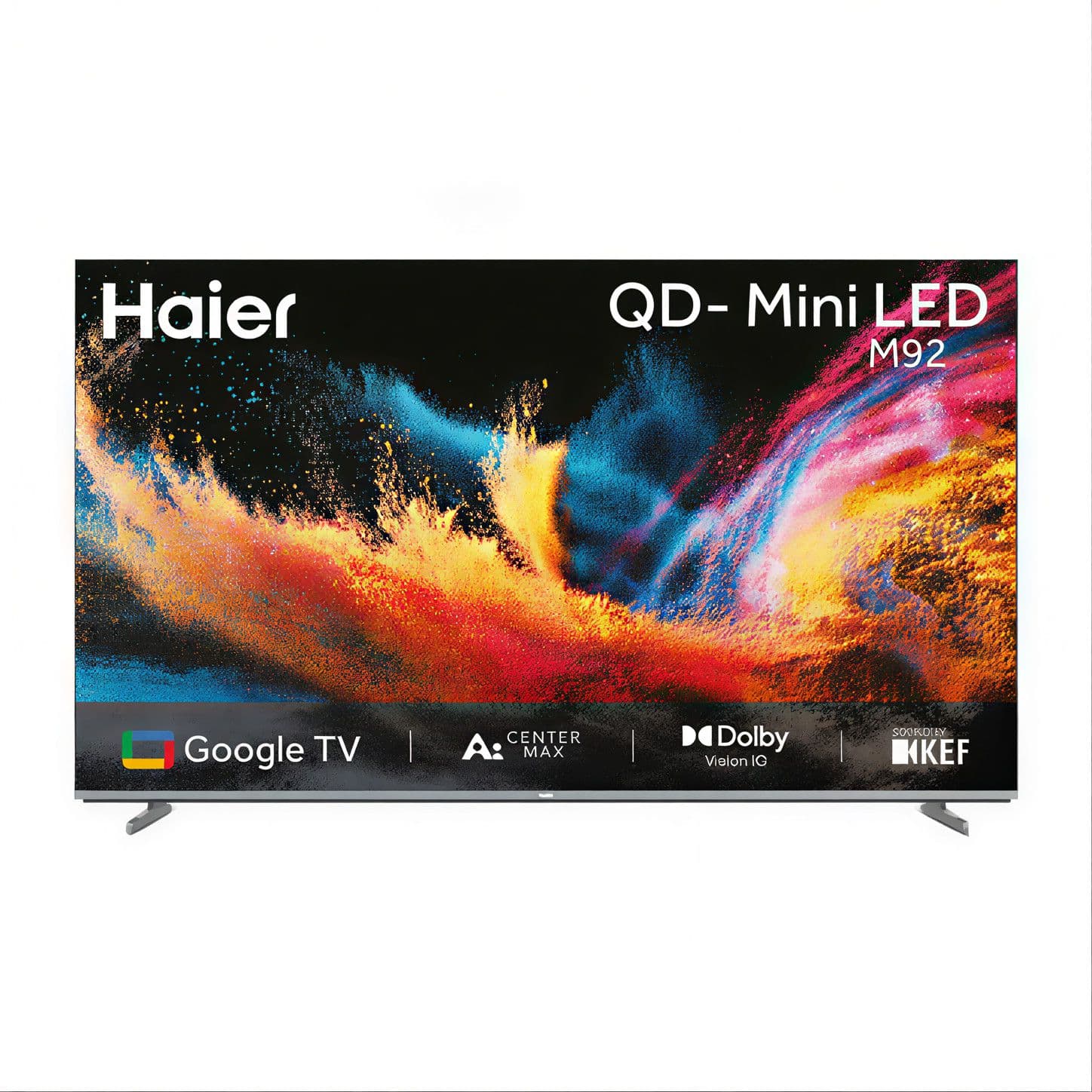 HAIER H75M92FUX - טלוויזיה חכמה 75״ QD-Mini LED 4K 144Hz Google TV | יבואן רשמי משלוח מהיר
