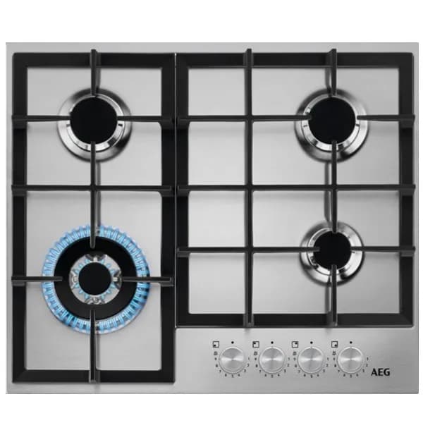 AEG HGB64320SM - כיריים גז 60 ס״מ Step Power אאג | יבואן רשמי משלוח מהיר