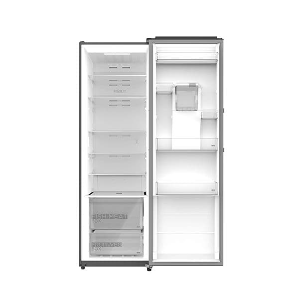 Midea HS-481LWEN – מקרר דלת אחת No Frost בנפח 358 ליטר נירוסטה מידאה | יבואן רשמי
