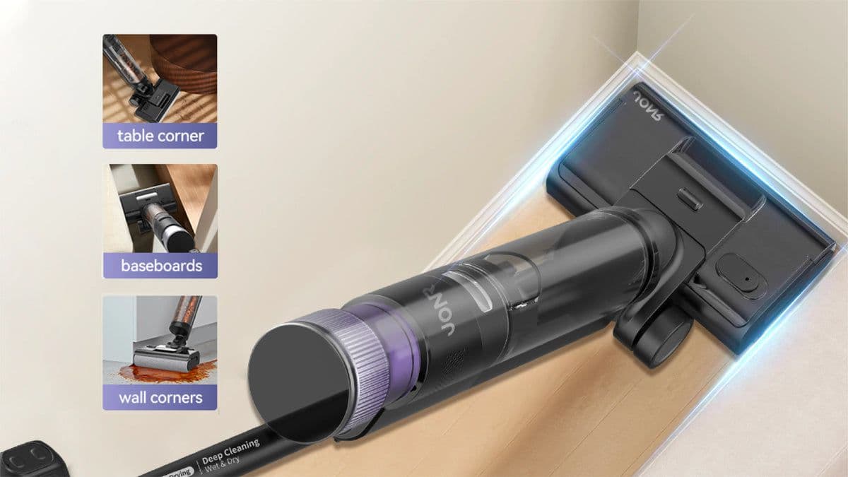JONR ED12 Pro Max – שואב שוטף רצפות עם מים חמים, שאיבה עוצמתית 17,000Pa ועיצוב Lie-Flat 180° | יבואן רשמי-משלוח מהיר